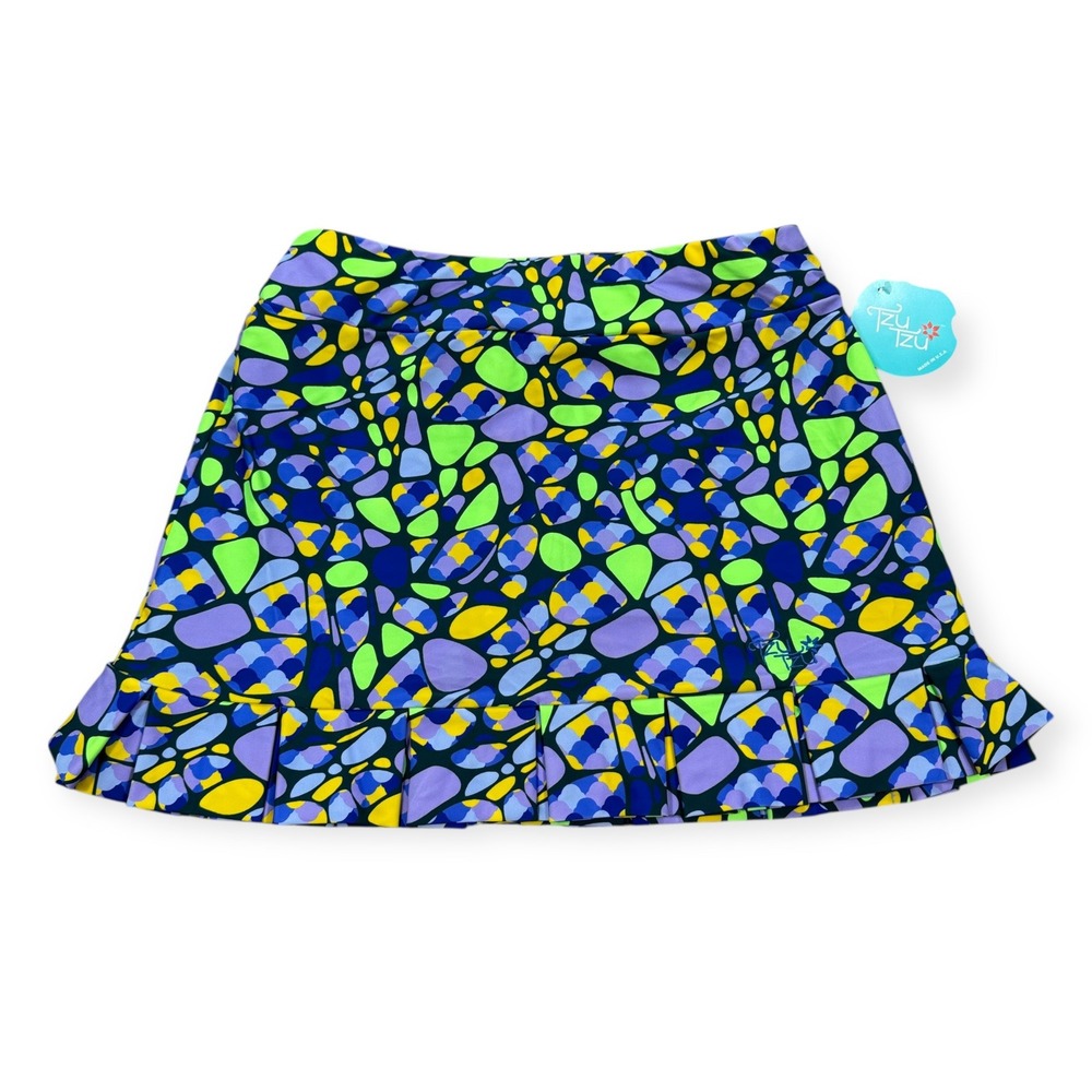NEW Tzu Tzu Samba Skort Women's Medium Colorful Golf Tennis Golf Athletic USA